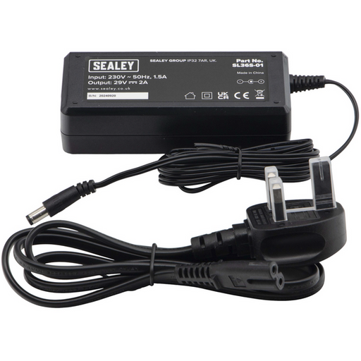 Sealey Mains Charger 65W (Adaptor + AC Cable)