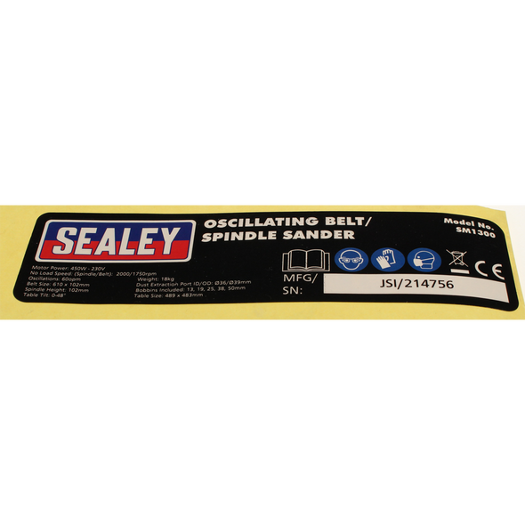 Sealey Front label