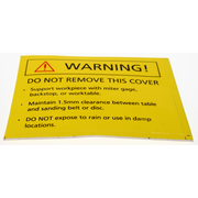 Sealey Warning label