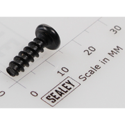 Sealey Rd head s/t screw m4x12 black
