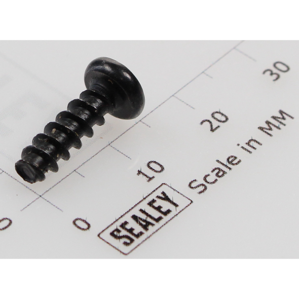 Sealey Rd head s/t screw m4x12 black