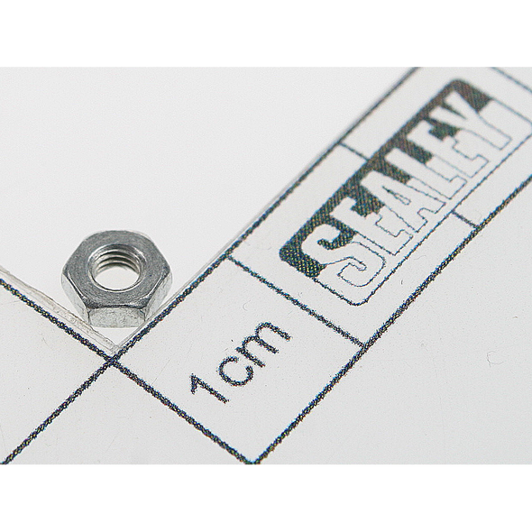 Sealey Steel nut m3 zinc din934 (single)