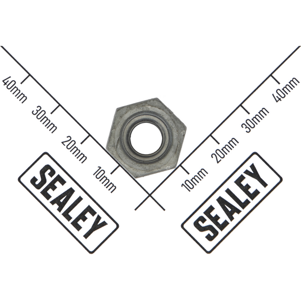 Sealey Steel Nut M8 Galvanised Shear Type