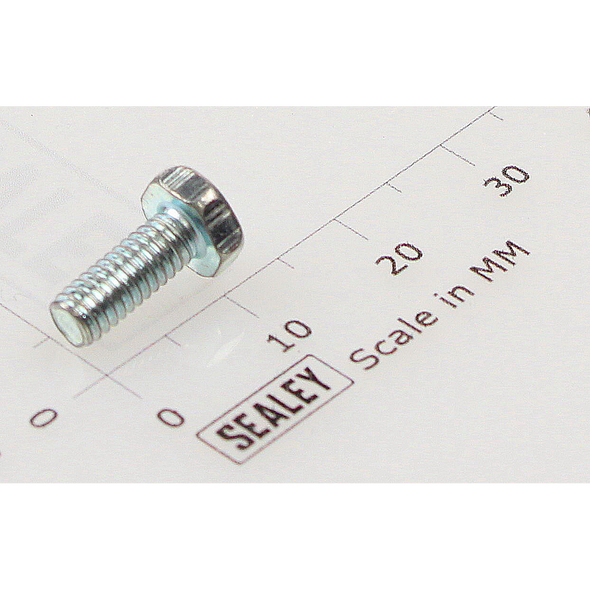 Sealey Hex head set screw m4x10mm single