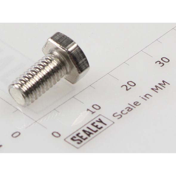 Sealey Hex Head Set Screw M6 X 12 Zinc