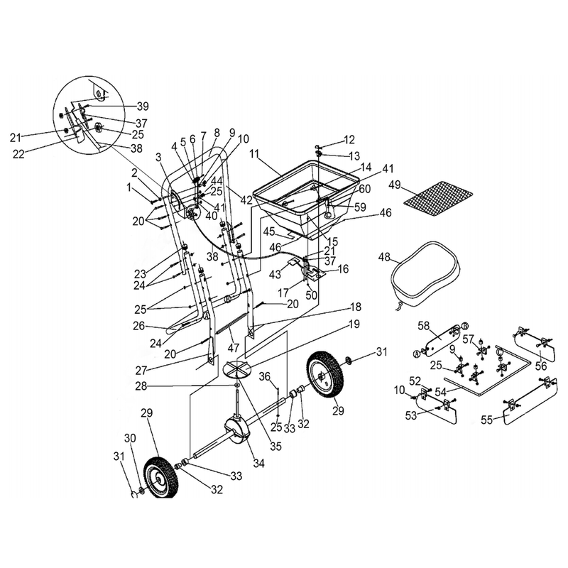 Sealey Wheel assembly frame (left)