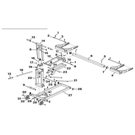 Sealey Wheel for Frame Base