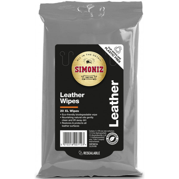 Simoniz Leather Wipes - Pack of 20