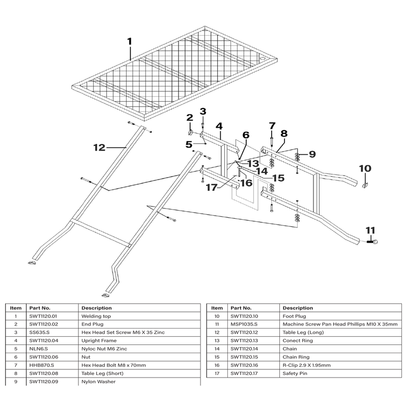 Sealey Upright frame