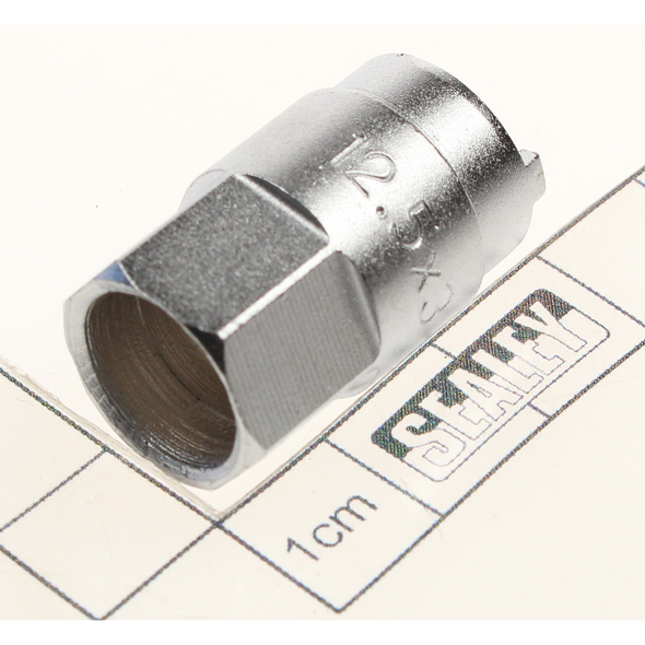 Sealey Strut nut castellated socket 12.5x3mm (silver)