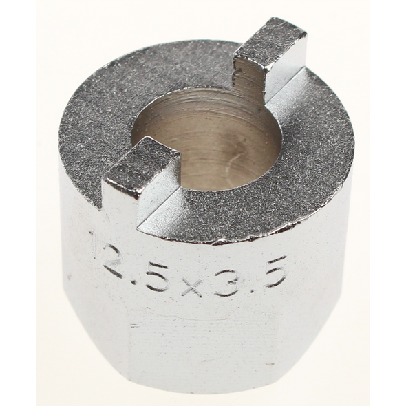 Sealey Strut nut castellated socket 12.5x3.5mm (silver)