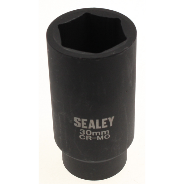 Sealey Impact hub nut socket 1/2"sq dr 30mm