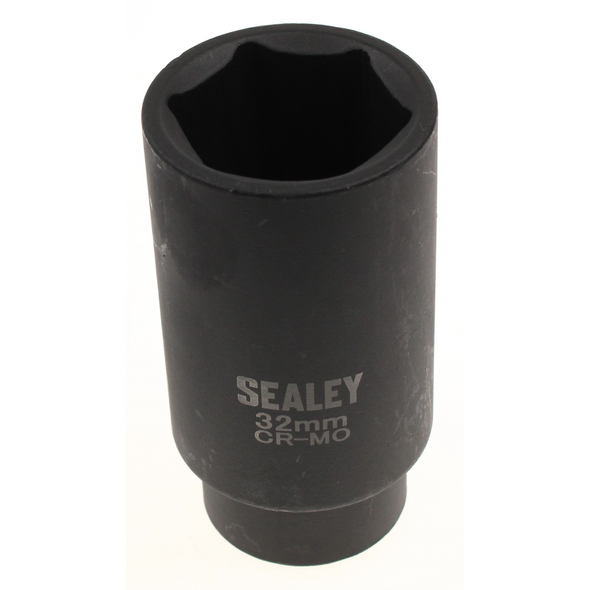 Sealey Impact hub nut socket 1/2"sq dr 32mm