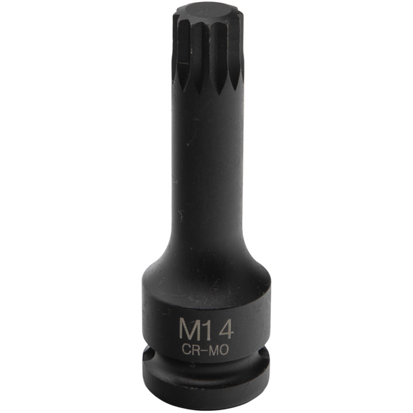 Sealey Impact Spline Socket 1/2"Dr M14 (78mmL)