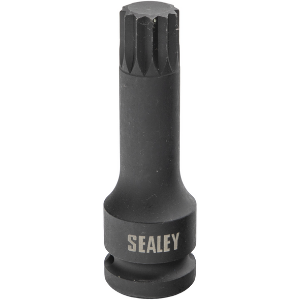 Sealey Impact Spline Socket 1/2"Dr M16 (78mmL)