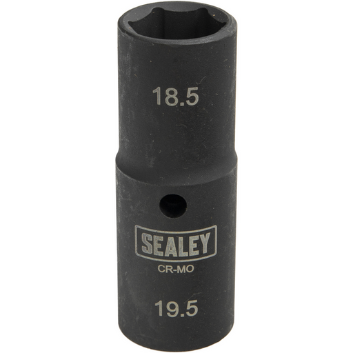 Sealey 1/2"Dr Deep Impact Socket 80mm Double Ended 18.5-19.5mm