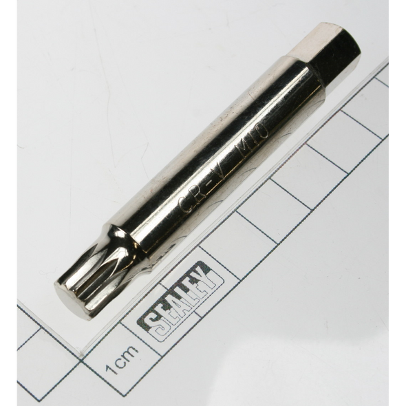 Sealey Spline bit m10 x 75mml