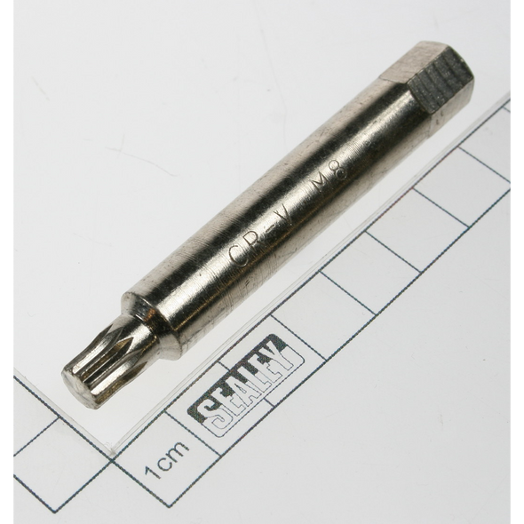 Sealey Spline bit m8 75mml