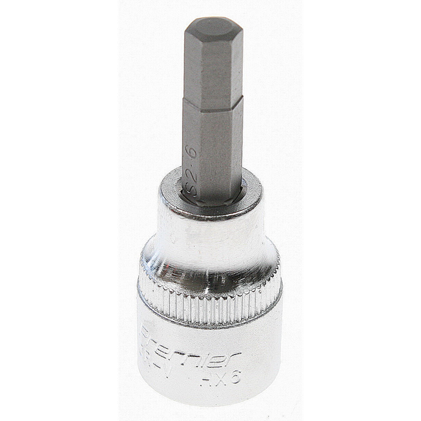 Sealey Hex socket bit 6mm 3/8"sq dr