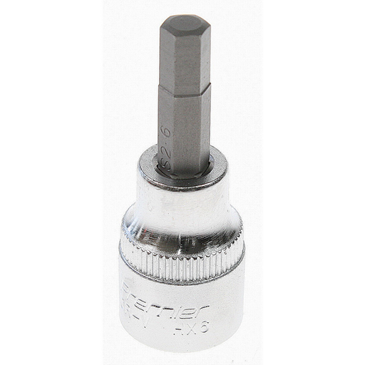 Sealey Hex socket bit 6mm 3/8"sq dr