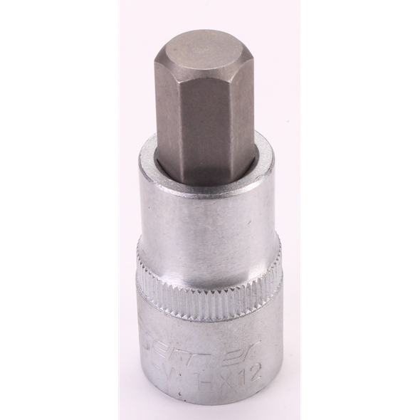 Sealey Hex socket bit 12mm 3/8"sq dr