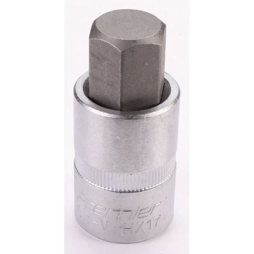 Sealey Hex socket bit 17mm 3/8"sq dr