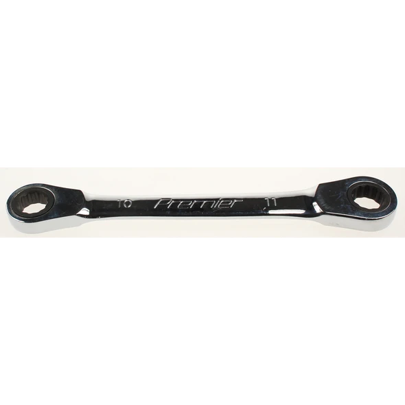 Sealey Micro-lock ratchet dbl ring spanner (10x11)