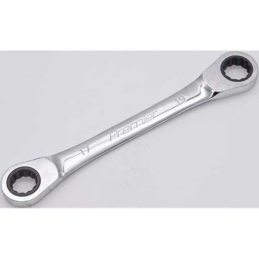 Sealey Micro-lock ratchet dbl ring spanner (17x19)
