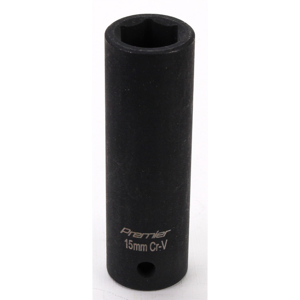 Sealey 1/2"sq 15mm impact socket (deep)