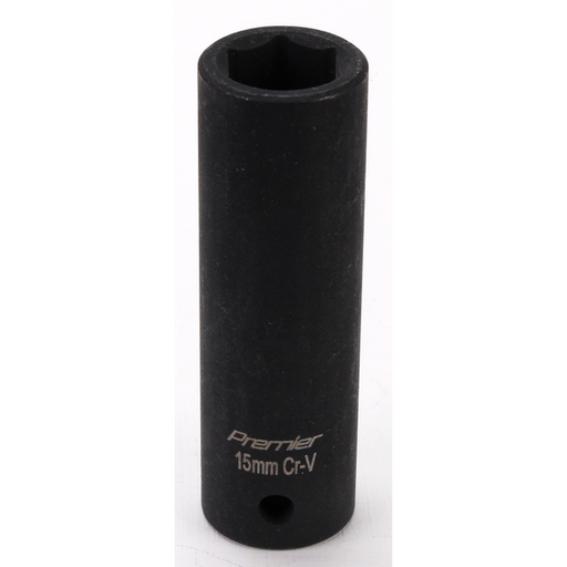 Sealey 1/2"sq 15mm impact socket (deep)