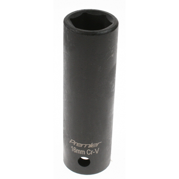 Sealey 1/2"sq 16mm impact socket (deep)