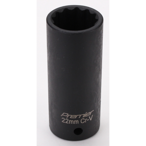 Sealey 1/2"sq 22mm impact socket (deep)