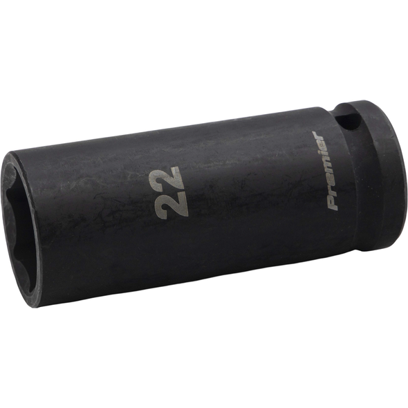 Sealey 1/2"Dr Deep Impact Socket 22mm