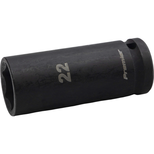 Sealey 1/2"Dr Deep Impact Socket 22mm