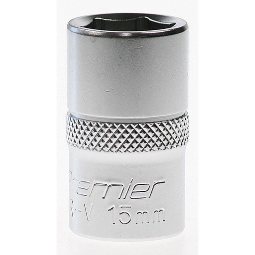 Sealey Socket 1/2"dr 15mm (6pt)