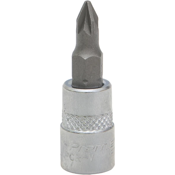 Sealey 1/4"Dr Pozi Socket Bit PZ1 (37mmL)