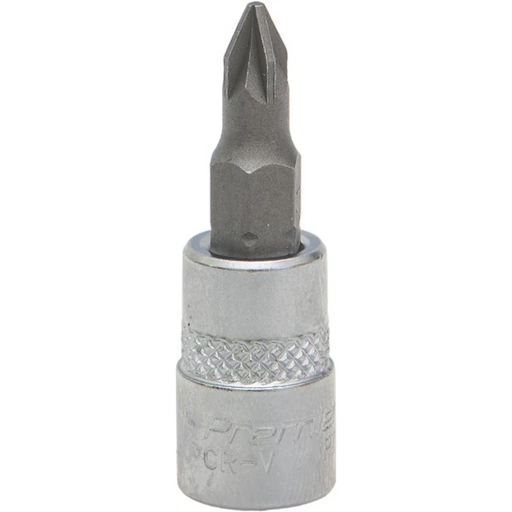 Sealey 1/4"Dr Pozi Socket Bit PZ1 (37mmL)