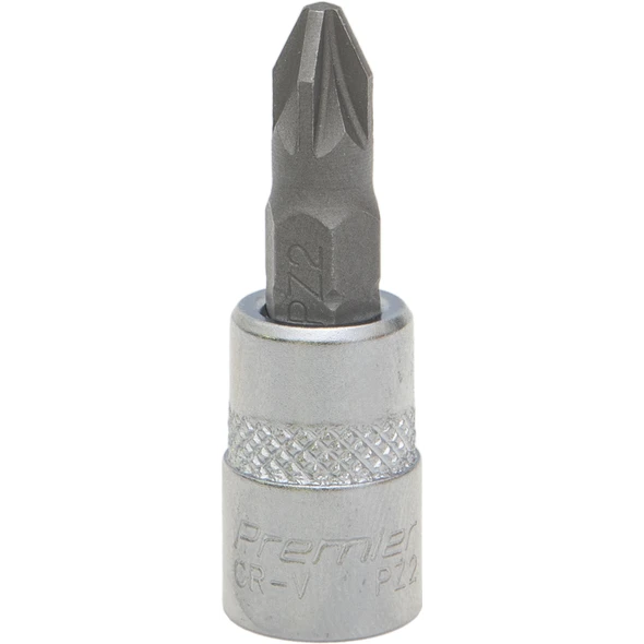 Sealey 1/4"Dr Pozi Socket Bit PZ2 (37mmL)