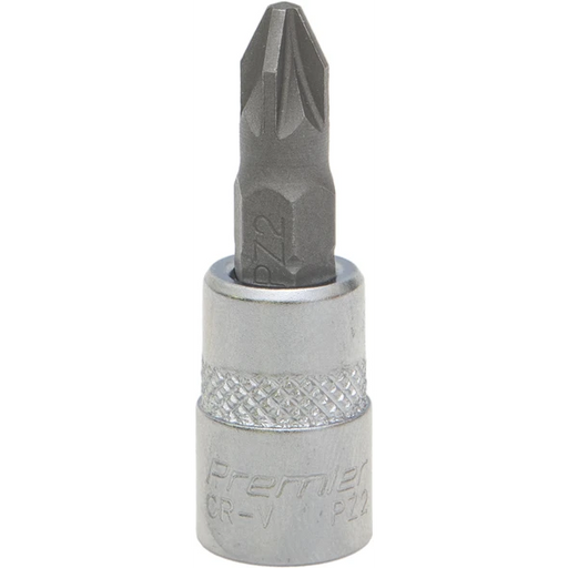 Sealey 1/4"Dr Pozi Socket Bit PZ2 (37mmL)