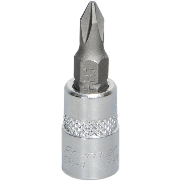Sealey 1/4"Dr Phillips Socket Bit PH1 (37mmL)