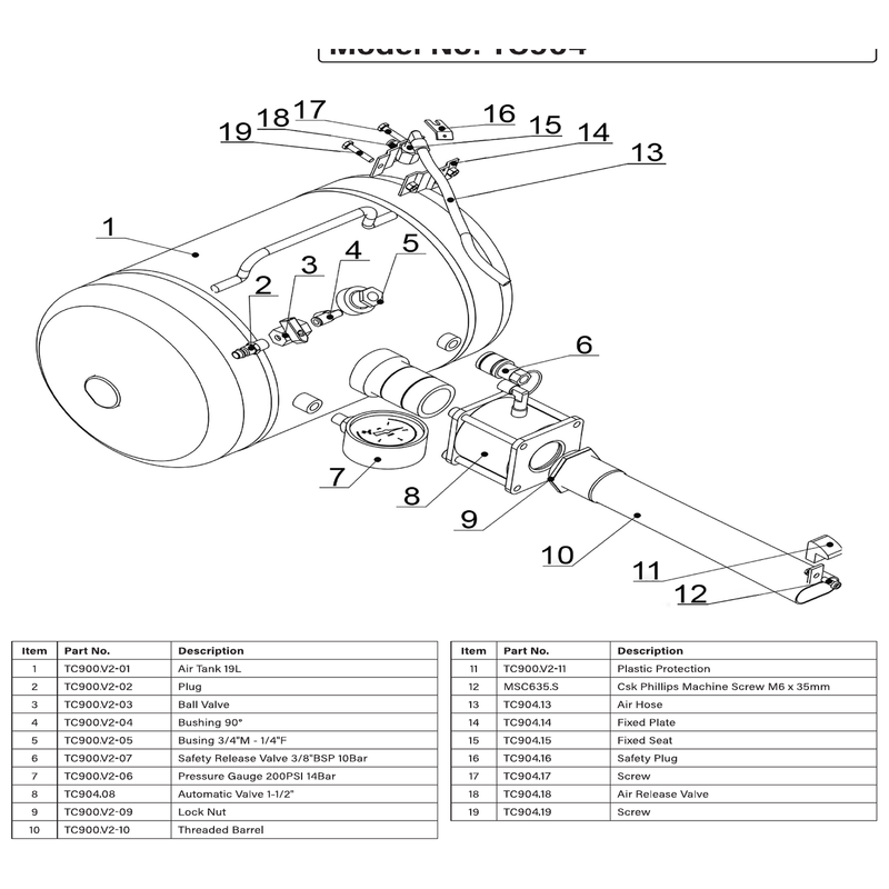 Sealey Air hose
