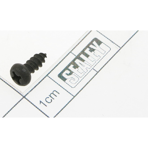 Sealey Rd head s/t screw m4x10 black