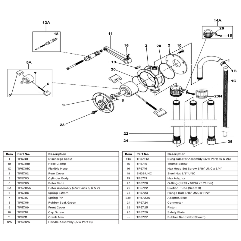 Sealey Bung Adaptor (inc Thumb Screw+Safety Plate)