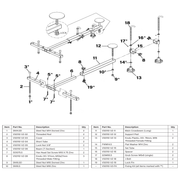 Sealey Knob, Plastic, OD: 78mm, M16 Threaded Female Fitting