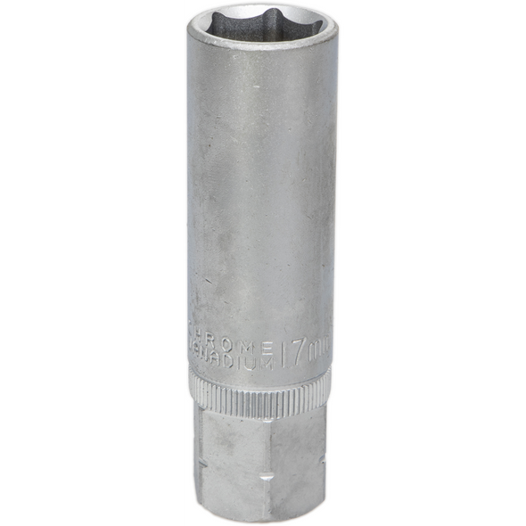 Sealey Go-Through Deep Socket 17mm