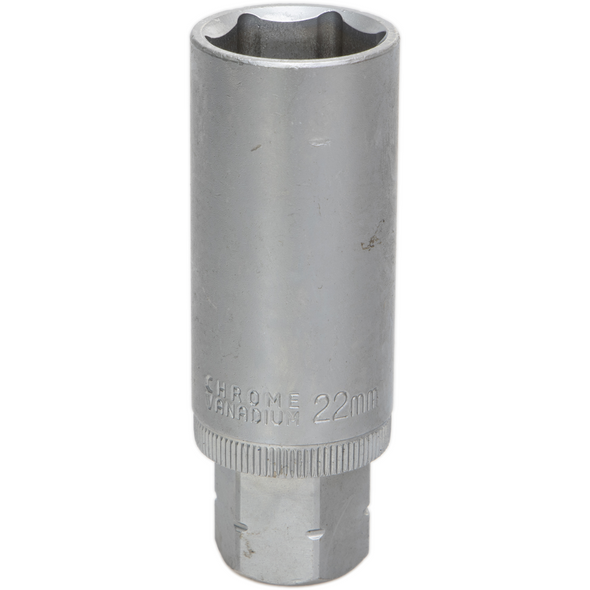 Sealey Go-Through Deep Socket 22mm