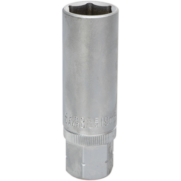Sealey Go-Through Deep Socket 19mm