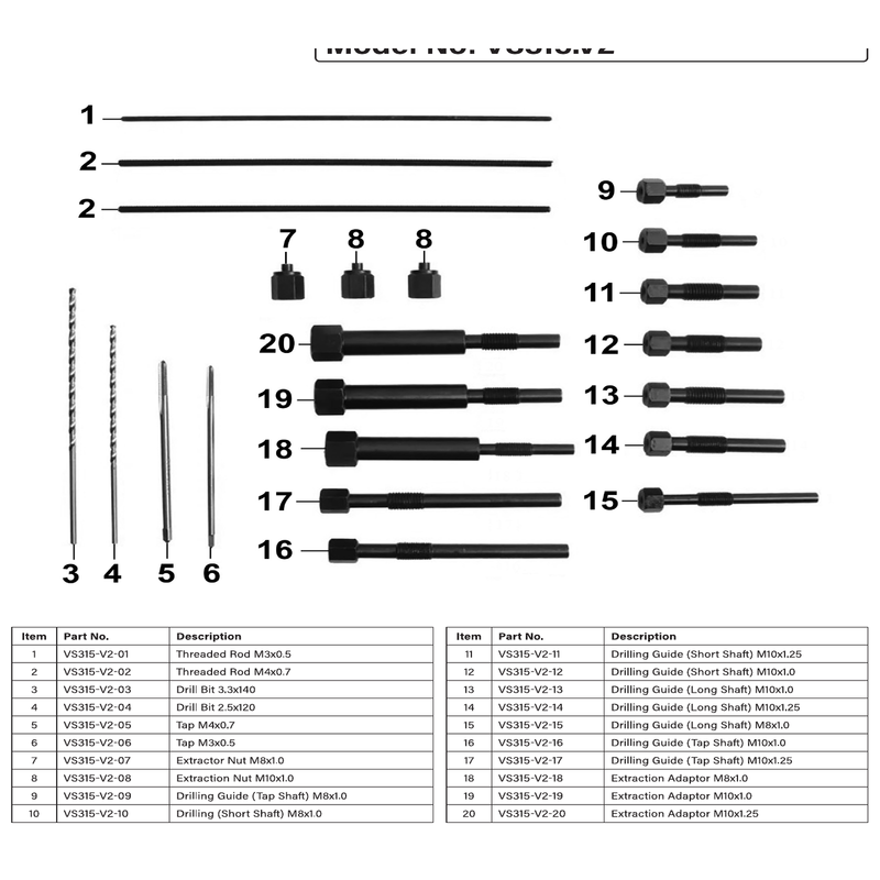 Sealey Threaded Rod M3x0.5