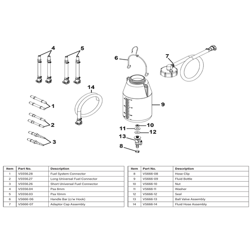 Sealey Fuel system connector