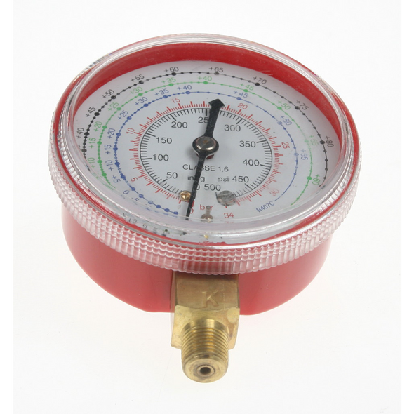 Sealey Pressure gauge 500psi, 70mm od, btm fitting